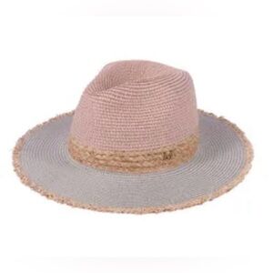 New Stylish Pink and Beige Women's Hat